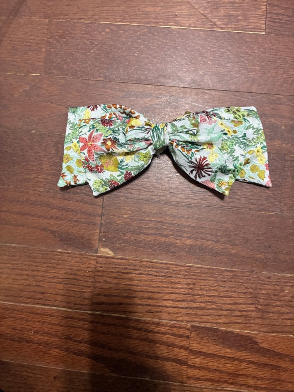 Lele Sadoughi Floral Bow Headband in Green Multi